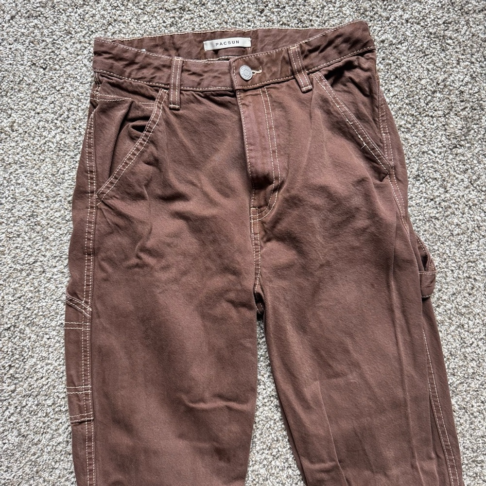 PacSun Brown 90s BF Carpenter Pants